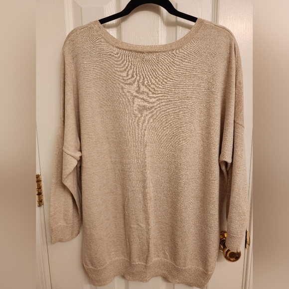 Apt. 9 - 3/4 Sleeve Metallic Accent Top XL - Picture 7 of 8